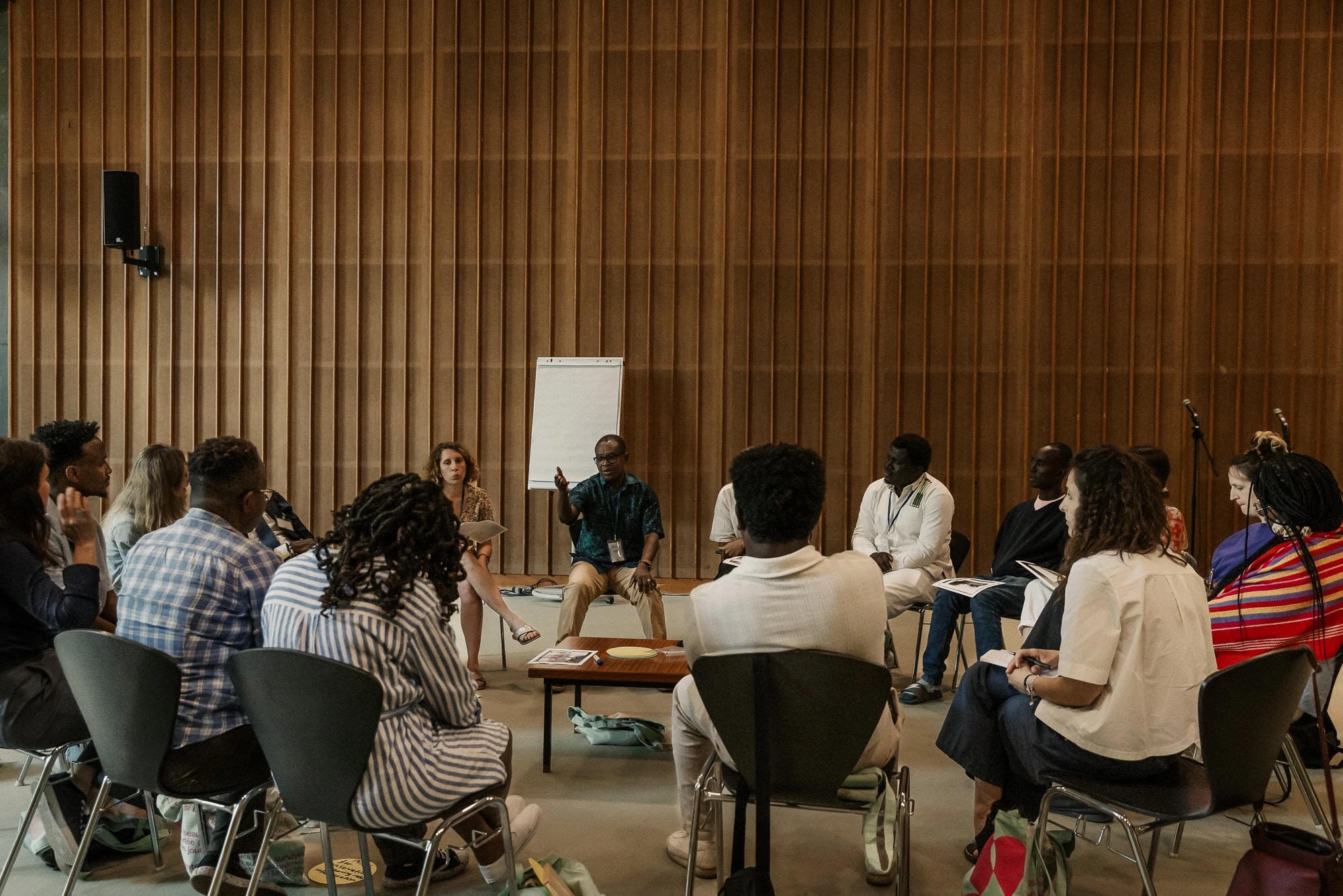 TheMuseumsLab fellows during a workshop at HKW