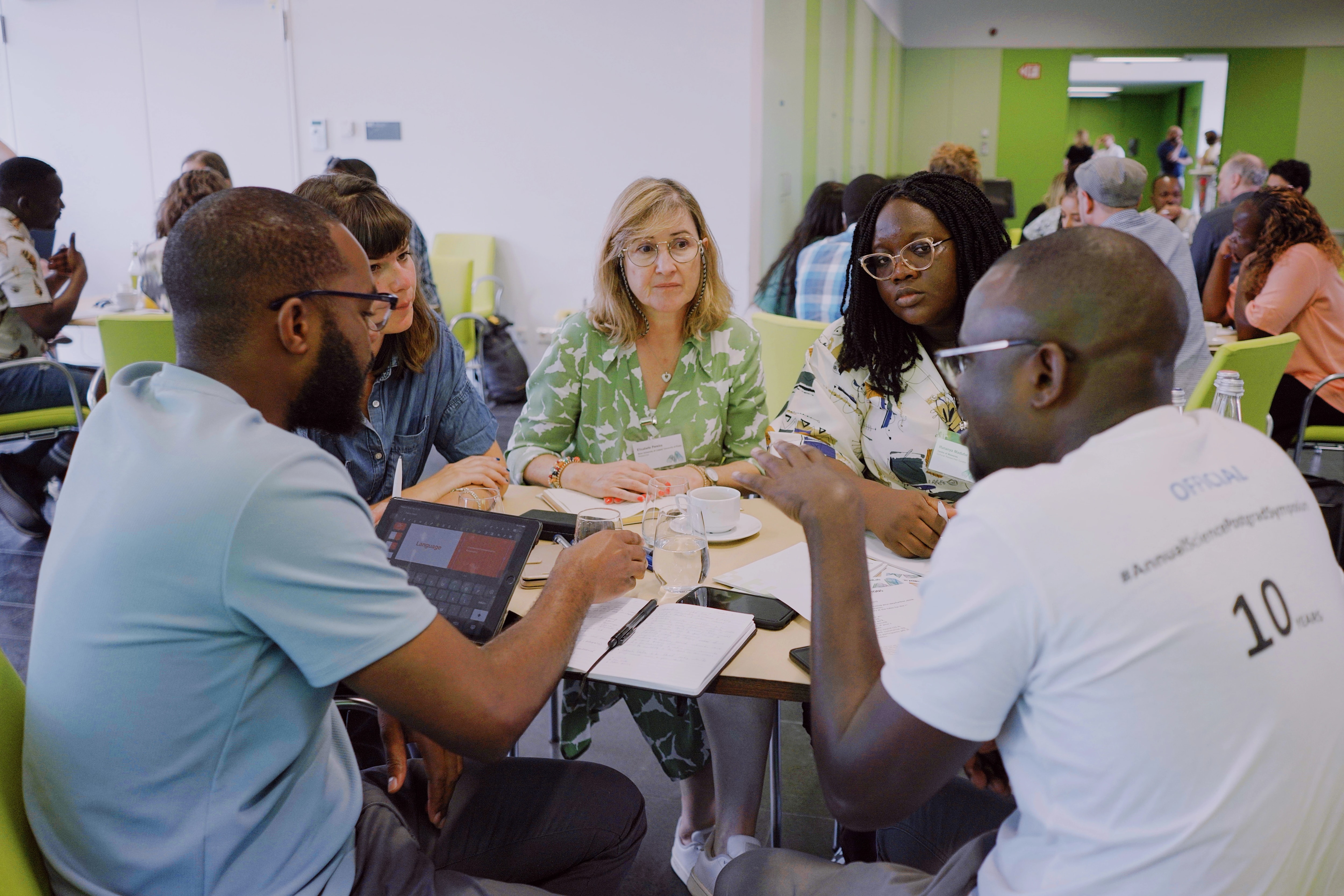 groups sitting in a workshop