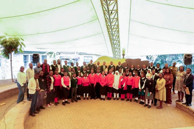 Students from Kambui Secondary School for the Hearing Impaired perform at the event | Photo by Macleons Enterprises