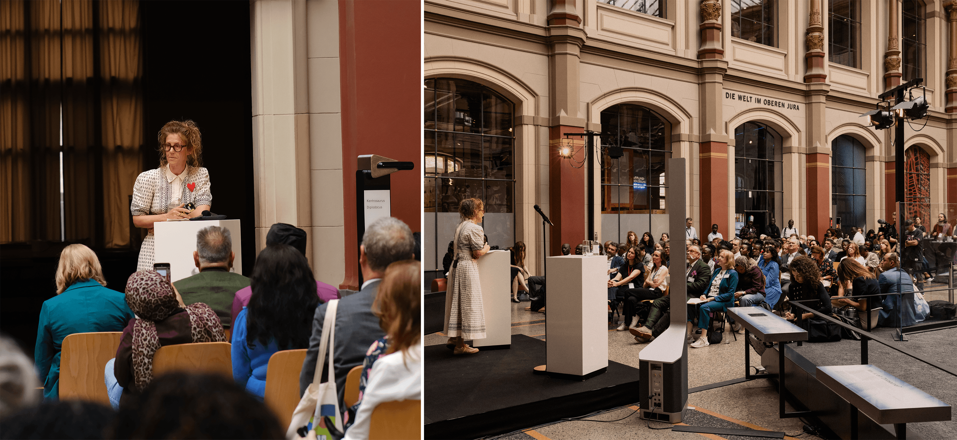 Keynote speaker Esme Ward speaking to the audience